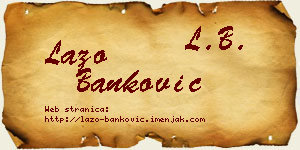 Lazo Banković vizit kartica
